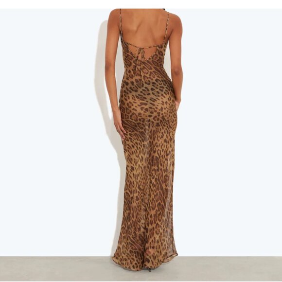 Rat & Boa Valentina Leopard-print Dress, Size Small - Picture 2 of 4